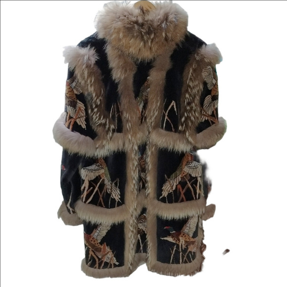Zuki Beaver Fur Coat Vintage Neiman Marcus - Picture 5 of 9